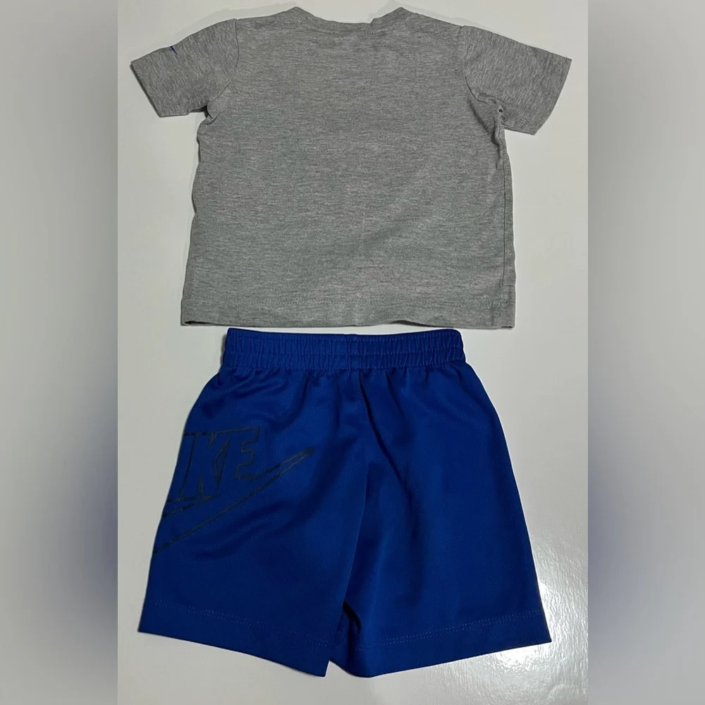 Nike Toddler Boys 2-Piece Set Just Do It Tee & Blue Athletic Shorts Size 3T - Picture 5 of 8